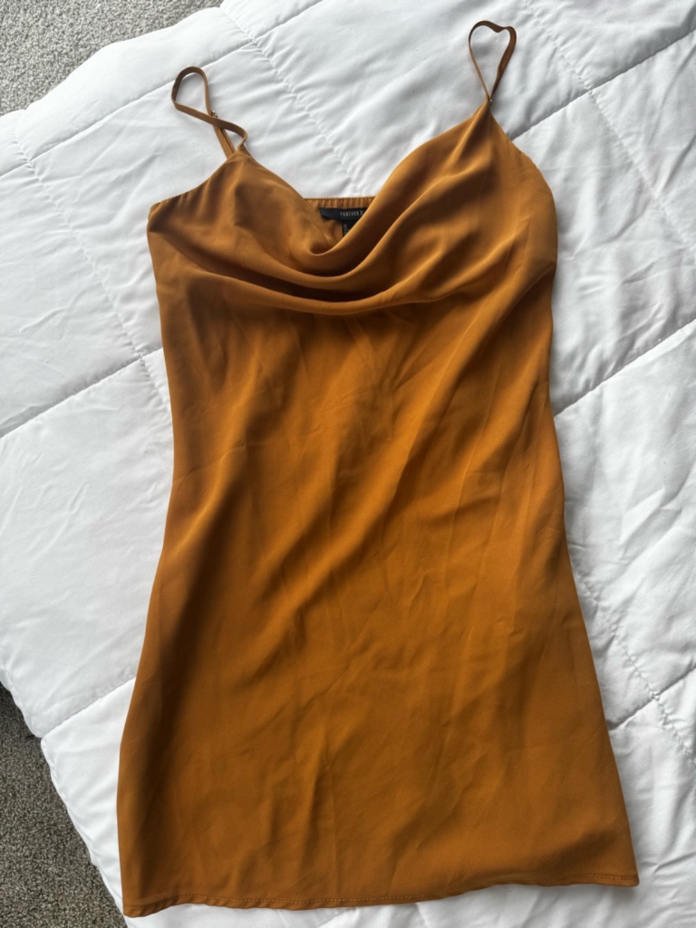 Golden Mini Slip Summer Dress ✨ Never Worn!